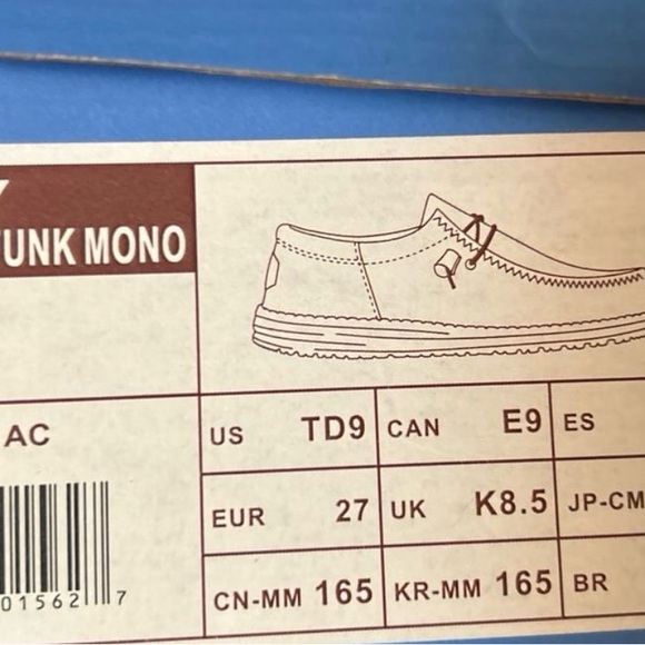 Hey Dude Kids Tan Sneakers - Picture 4 of 4